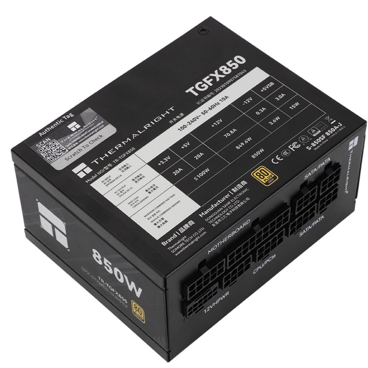 Sfx Power Supply 850W Gold - [AC18 Digital]/ TR-TGFX850 Computer-Gehäuse-Netzteil, SFX Gold