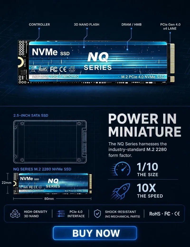 NQ-SERIE NVME SSD 2TB/4TB NVMe – M.2 Nvme 4Tb Pcie 4.0 Ssd Bewertung und Preis