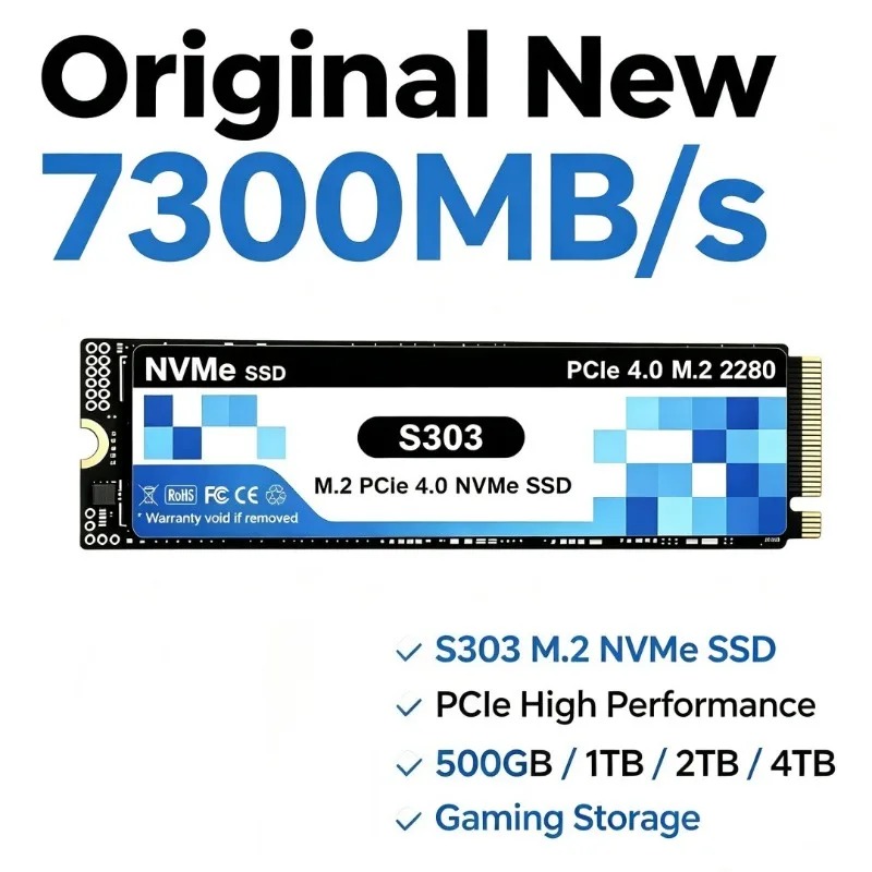 S303 M.2 NVMe Interne SSD 500G – M.2 Nvme 4Tb Pcie 4.0 Ssd Bewertung und Preis