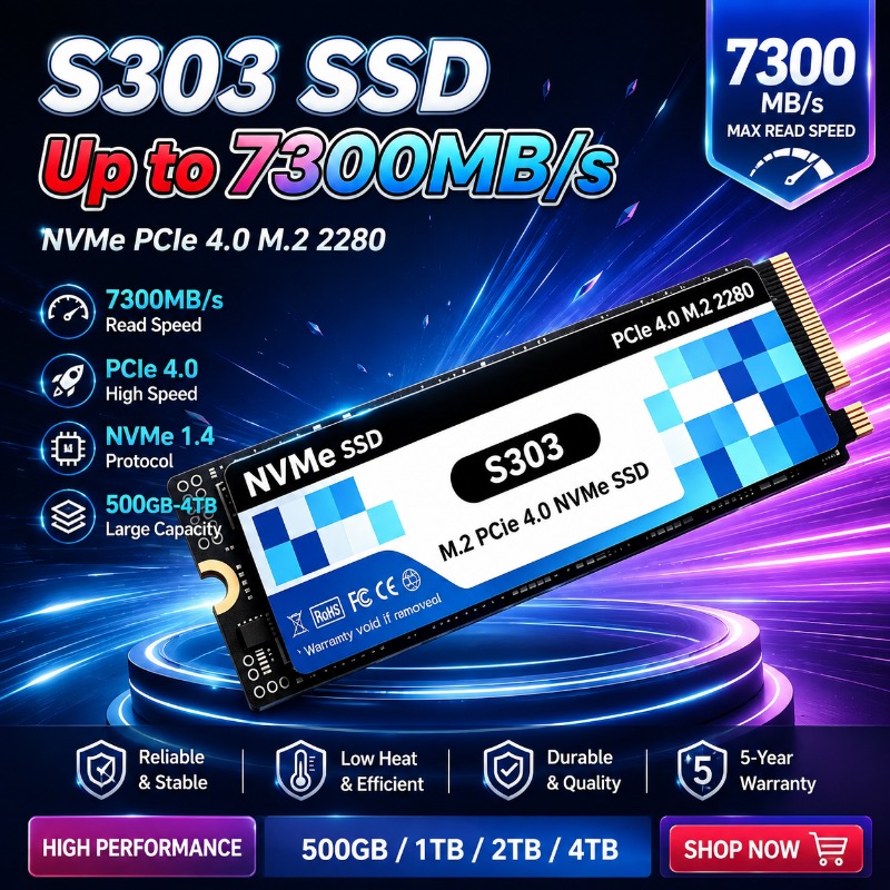S303 M.2 NVMe interne SSD mit  – M.2 Nvme 4Tb Pcie 4.0 Ssd Bewertung und Preis